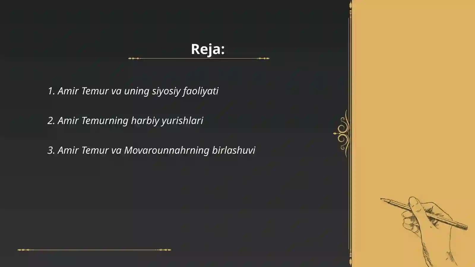 Amir Temur va uning siyosiy faoliyati 2