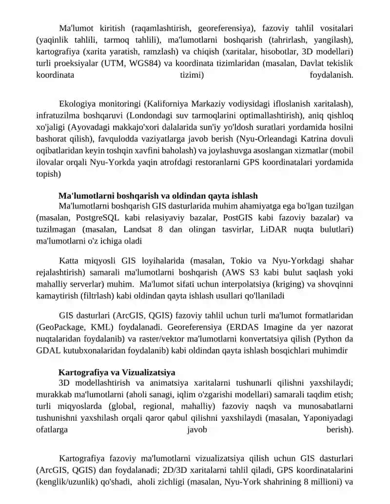 GIS dasturlari 2