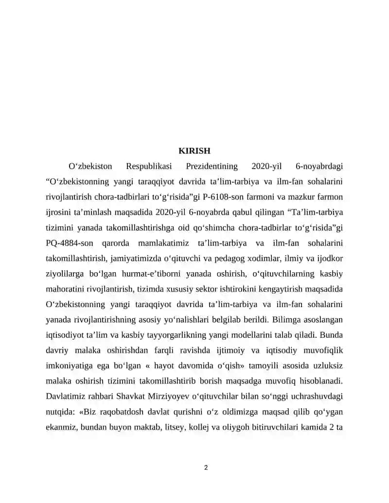 XORIJIY TIL DARSLARINI O’YIN TARZIDA 2