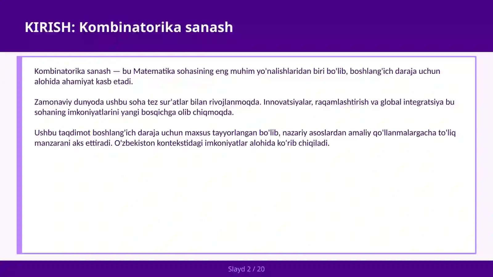 KOMBINATORIKA SANASH 2