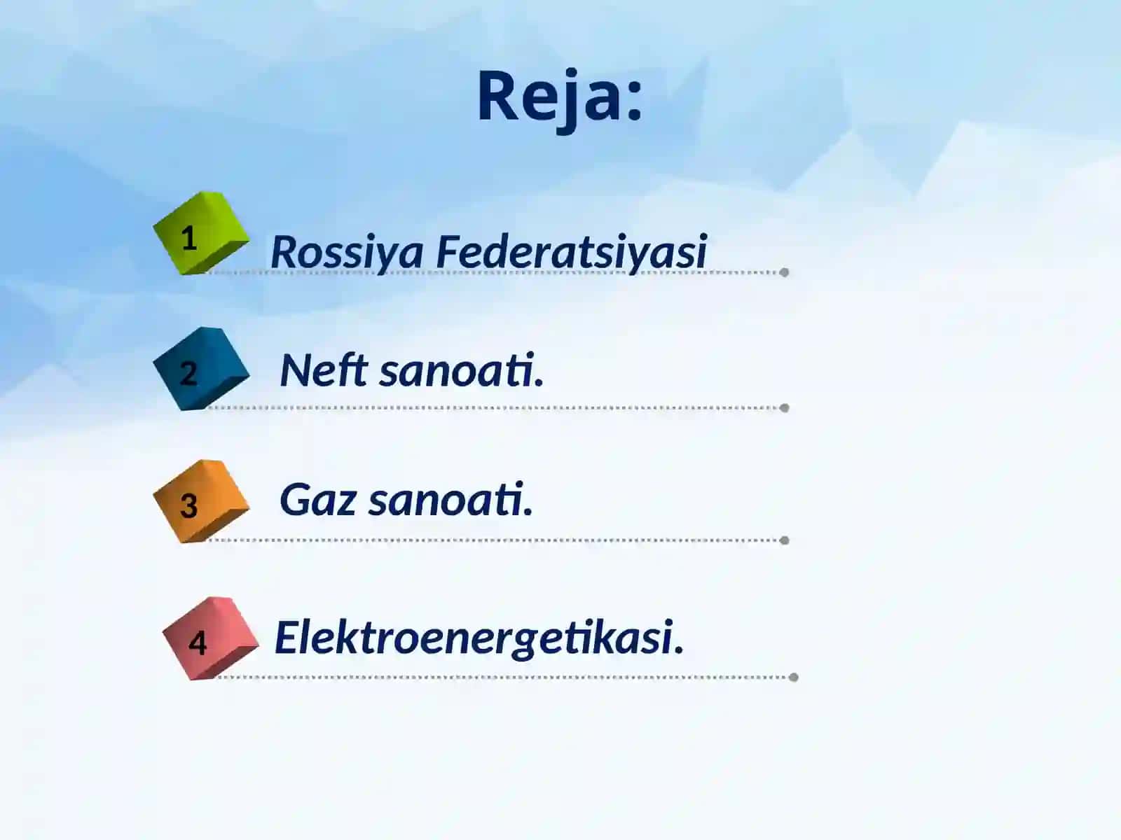 Xo‘jaligi, transporti va tashqi iqtisodiy aloqalari 2