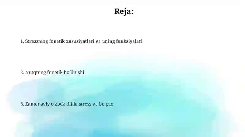 Nutqning fonetik boʻlinishi 2