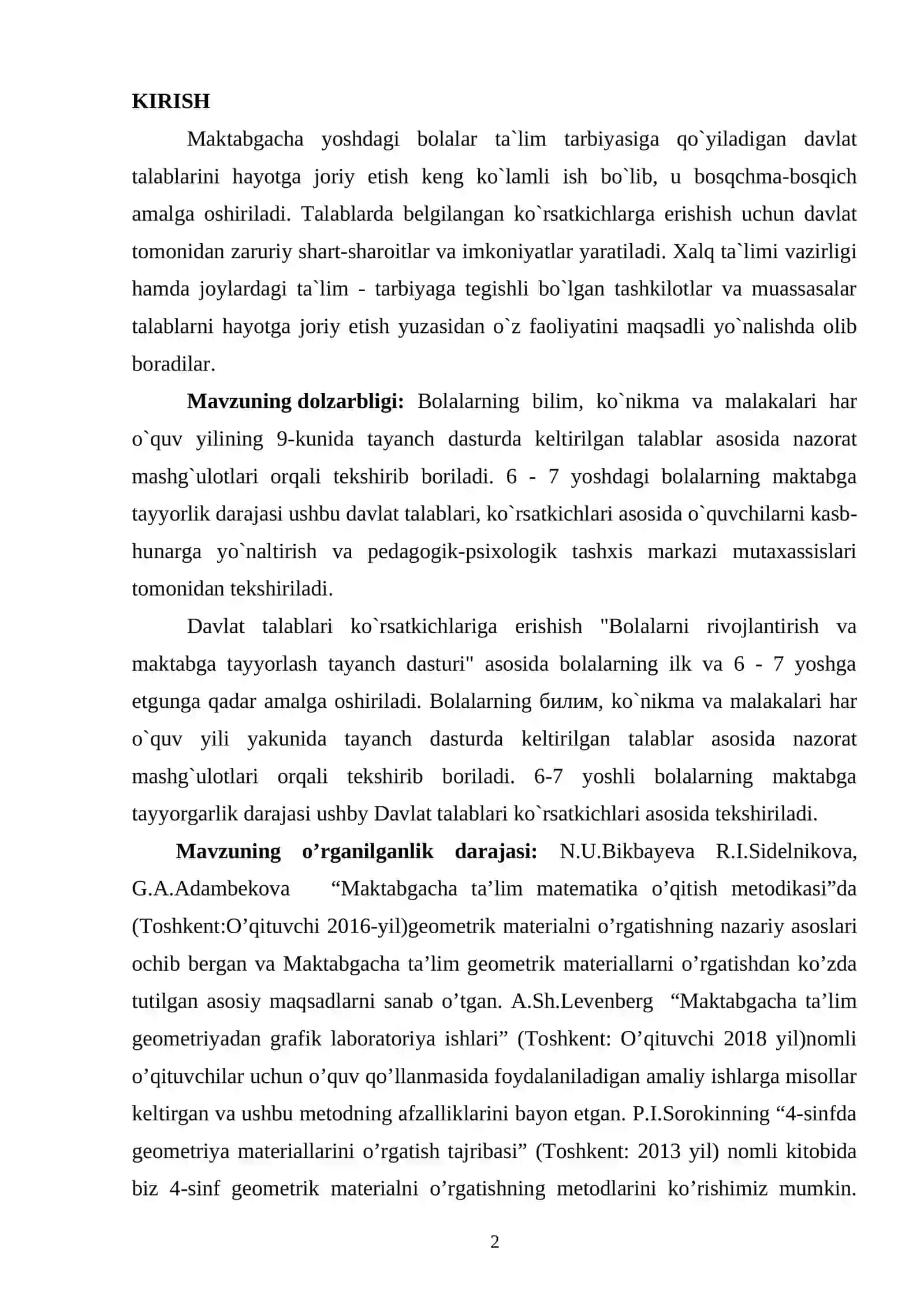 6 YOSHLI BOLALAR BILAN OLIB BORILADIGAN MATEMATIKAGA OID ISHLARNING MAZMUNI VA METODIKASI 2