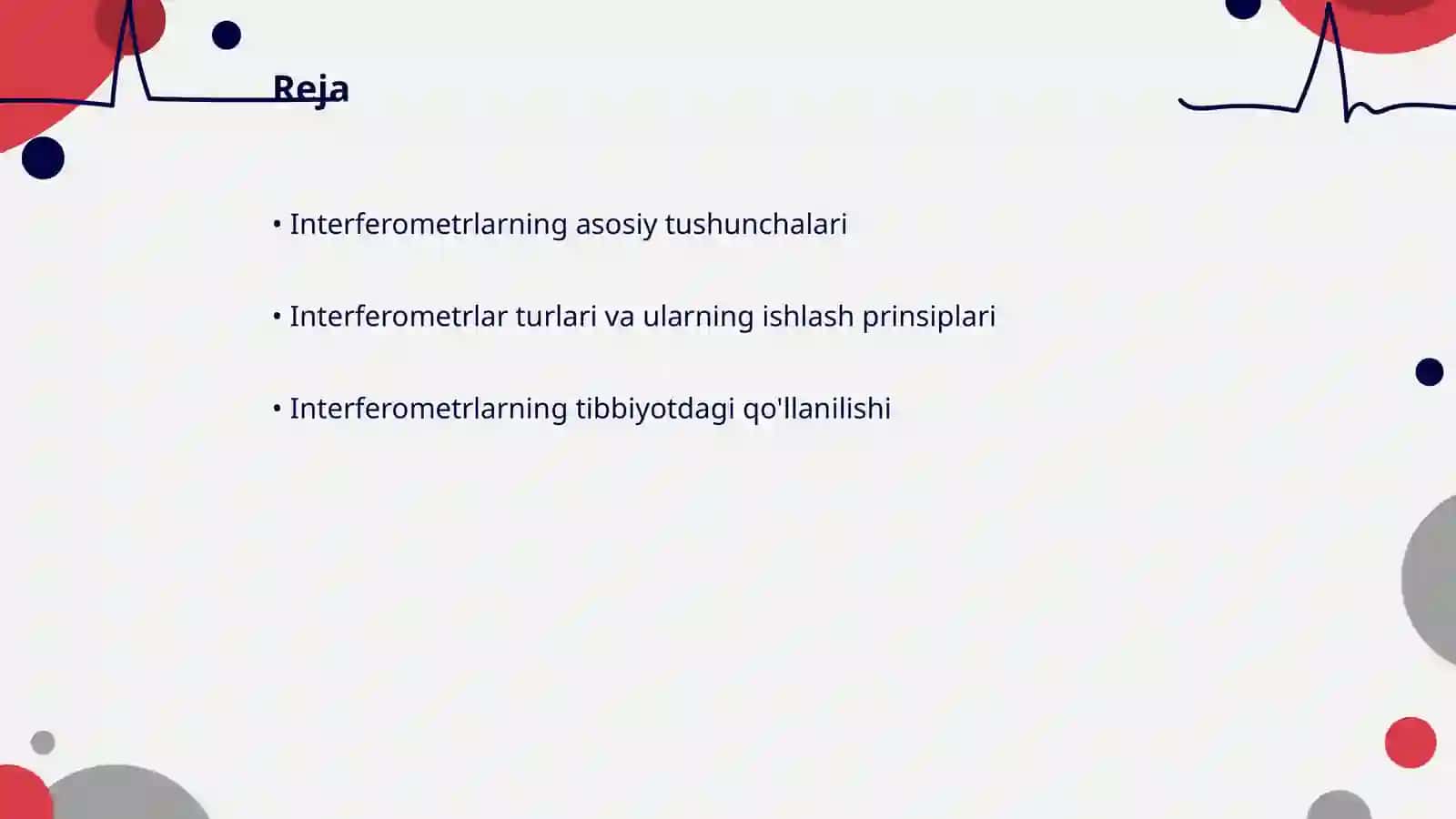 Interferometr va ularning tibbiyotda qo'llanishi 2