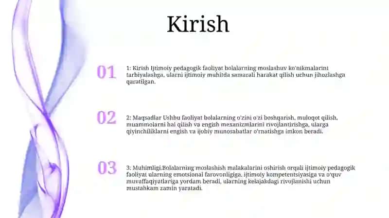 Ijtimoiy Pedagogik Faoliyatda Bolaning Moslashuv Ko'nikmalarini Shakllantirish 2