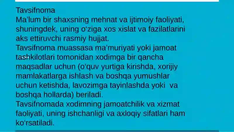 Tavsifnoma 2