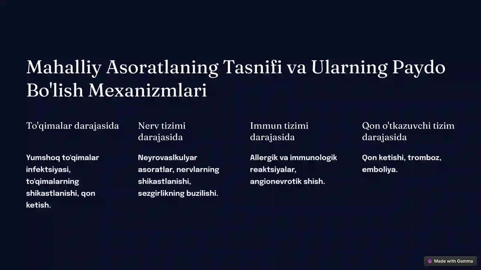 Mahalliy Anesteziyada Uchraydigan Mahalliy Asoratlar 2