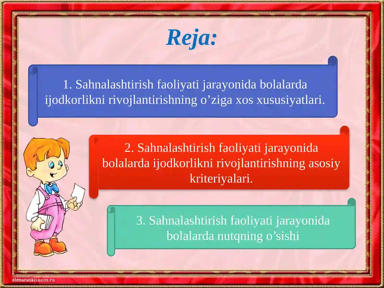 Sahnalashtirish faoliyati vositasida bolalarda ijodiy qobiliyatlarni rivojlantirish 2