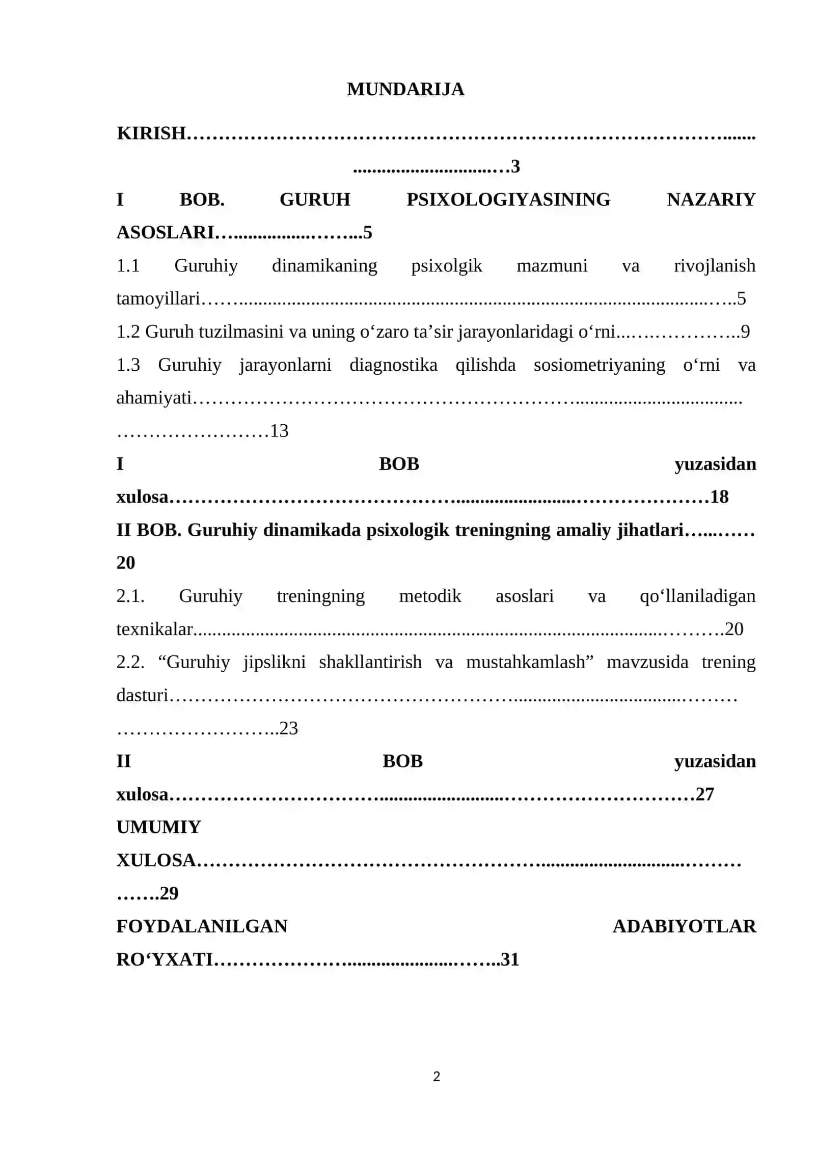 Psixologik treningning asosiy bosqichlari va guruhiy dinamika jarayonlari 2