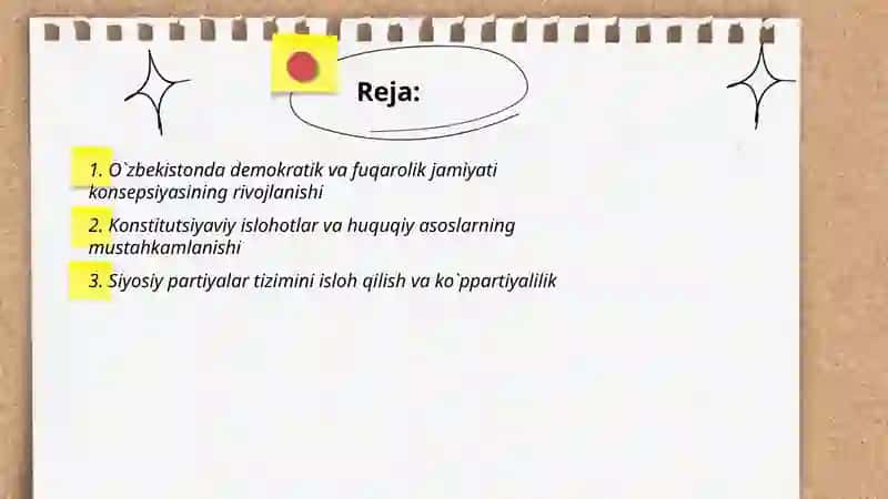 O`zbekistonda demokratik va fuqarolik jamiyati konsepsiyasining rivojlanishi 2