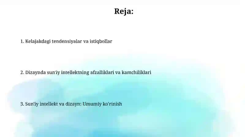 Su'niy intellektning dizayn sohasiga ta'siri 2