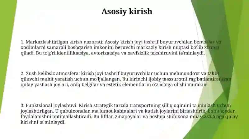 Bolalar Kasalxonasining Tuzilishi 2