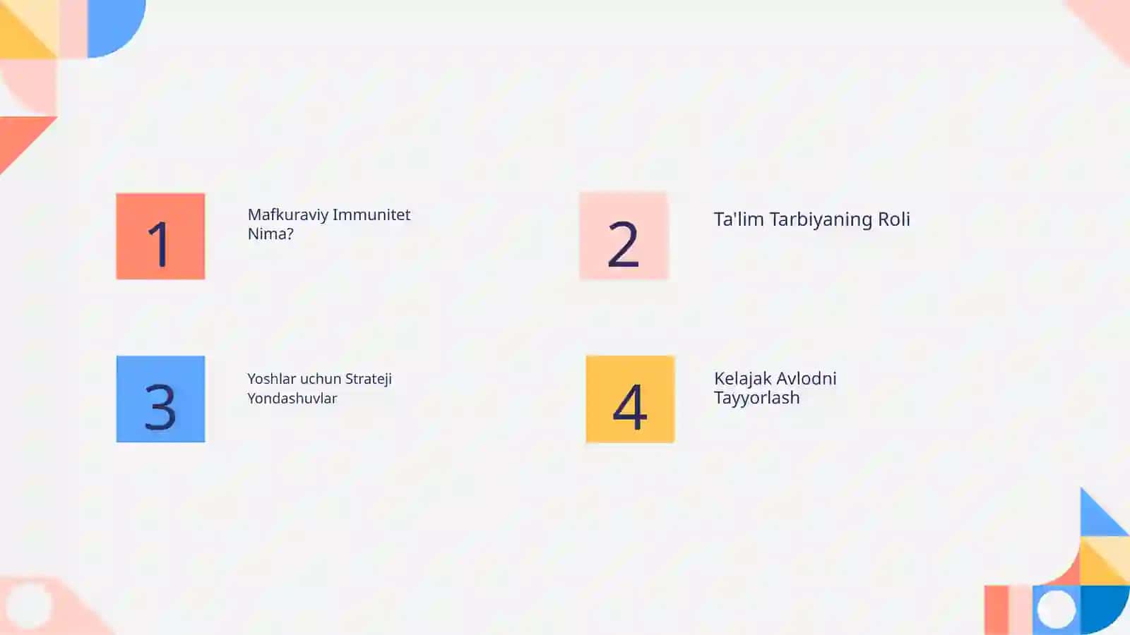 Ta'lim tarbiya orqali yoshlarda mafkuraviy immunitetni shakllantirish 2