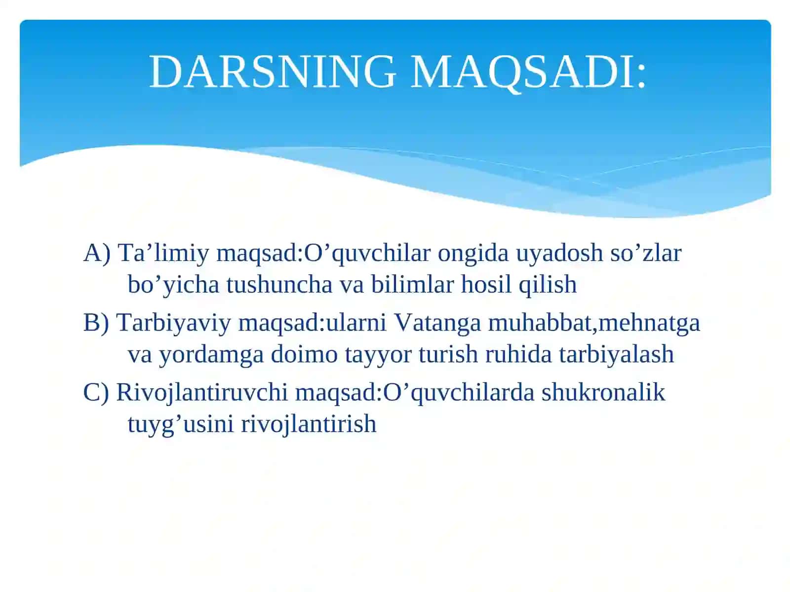 O’quvchilar uyasosh so’zlar bilimlar hosil 2
