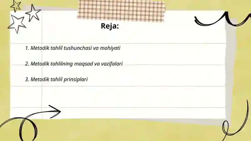 Metodik tahlil 2
