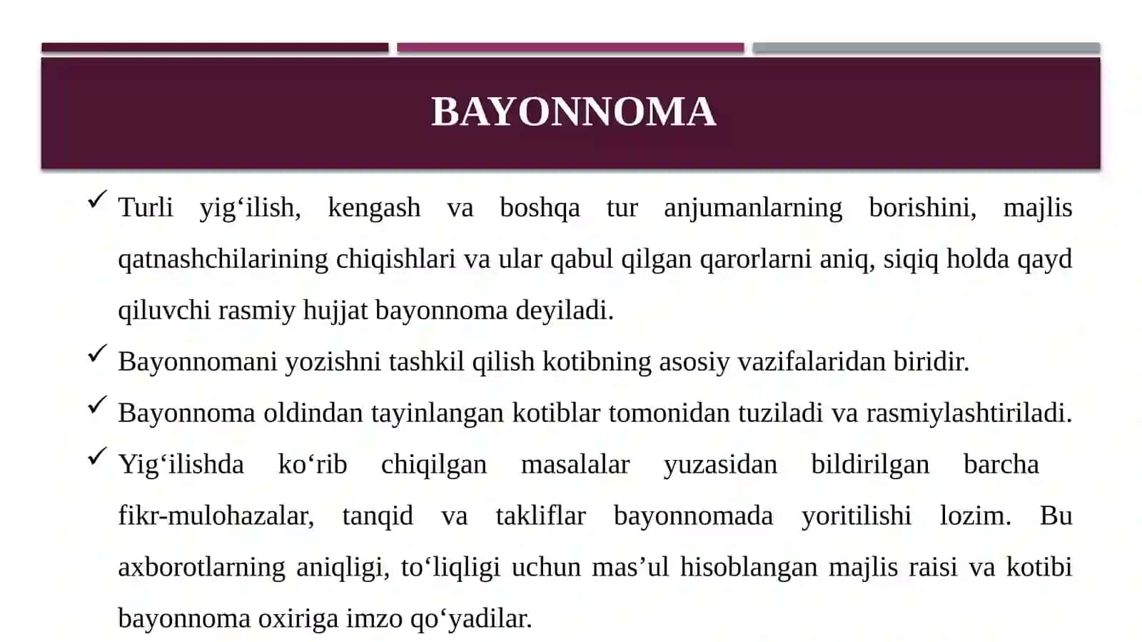 Bayonnoma yozish tartibi 2