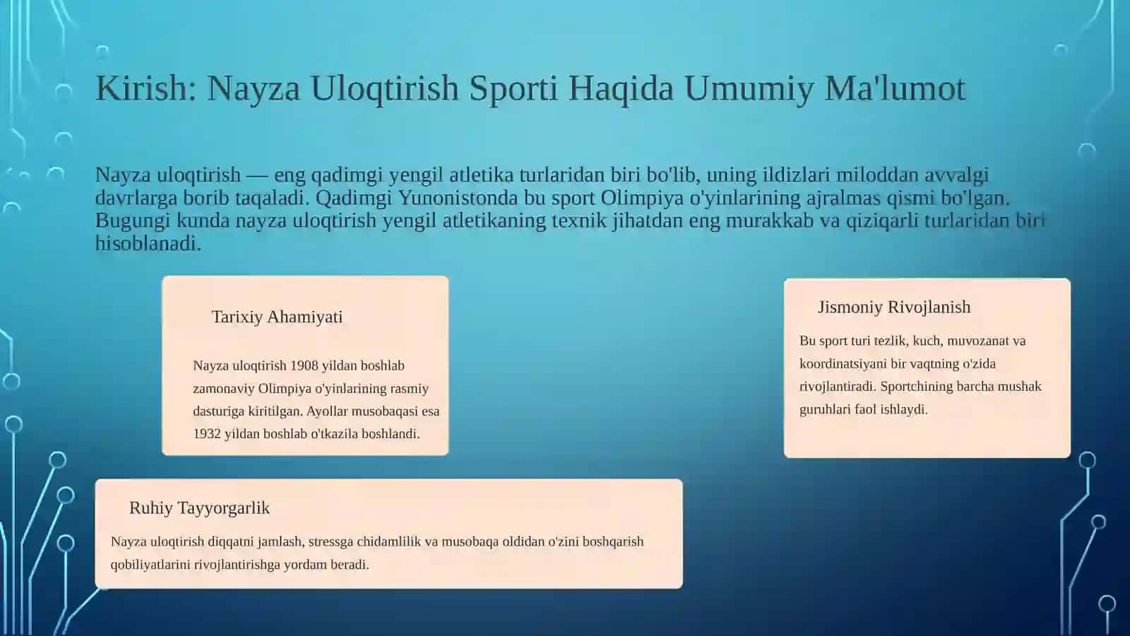 Nayza Uloqtirish Texnikasini O'rgatish 2