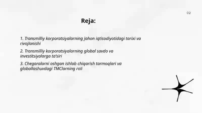 Transmilliy korporatsiyalarning globallashuvi 2