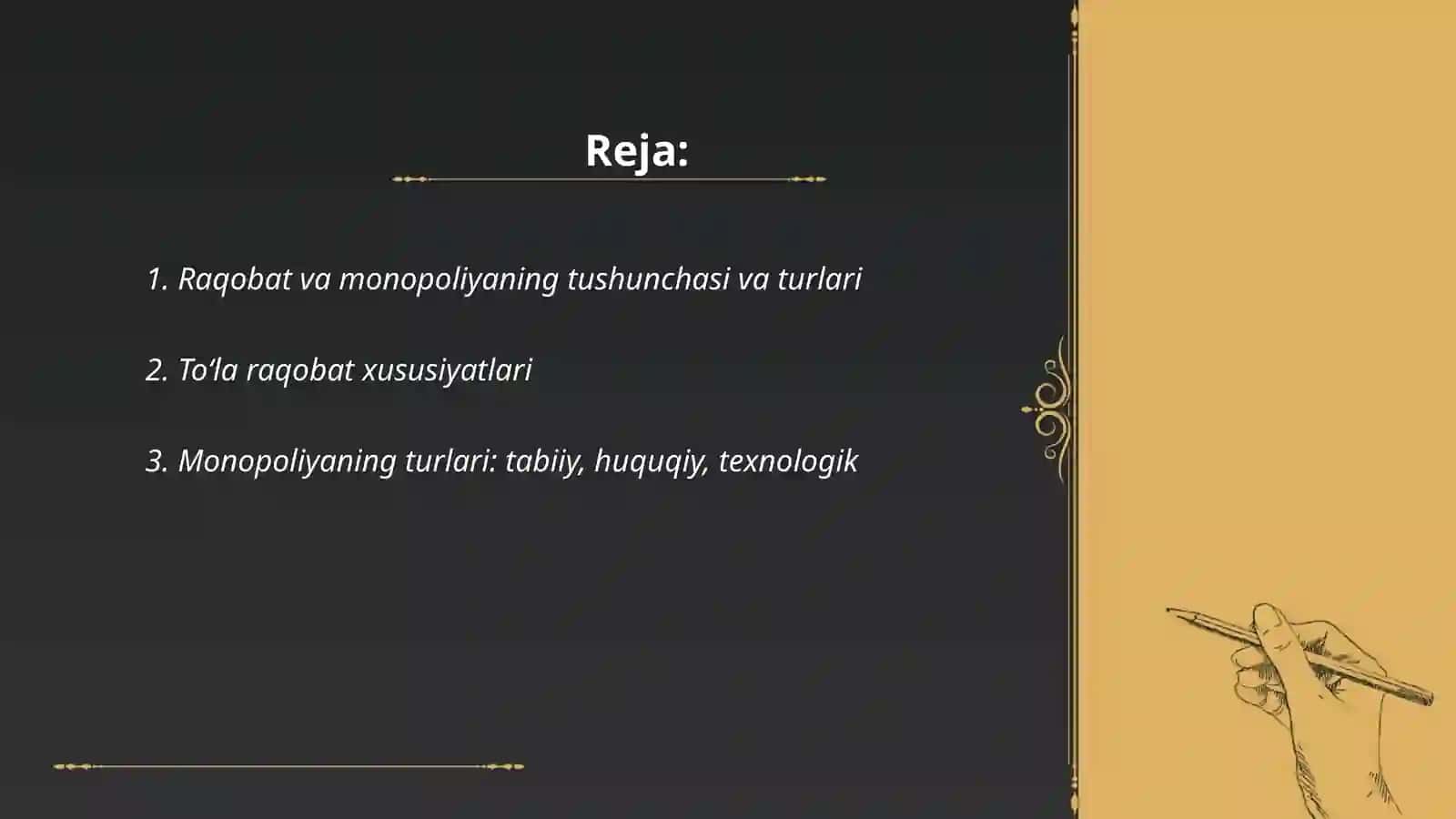 RAQOBAT VA MONOPOLIYA 2