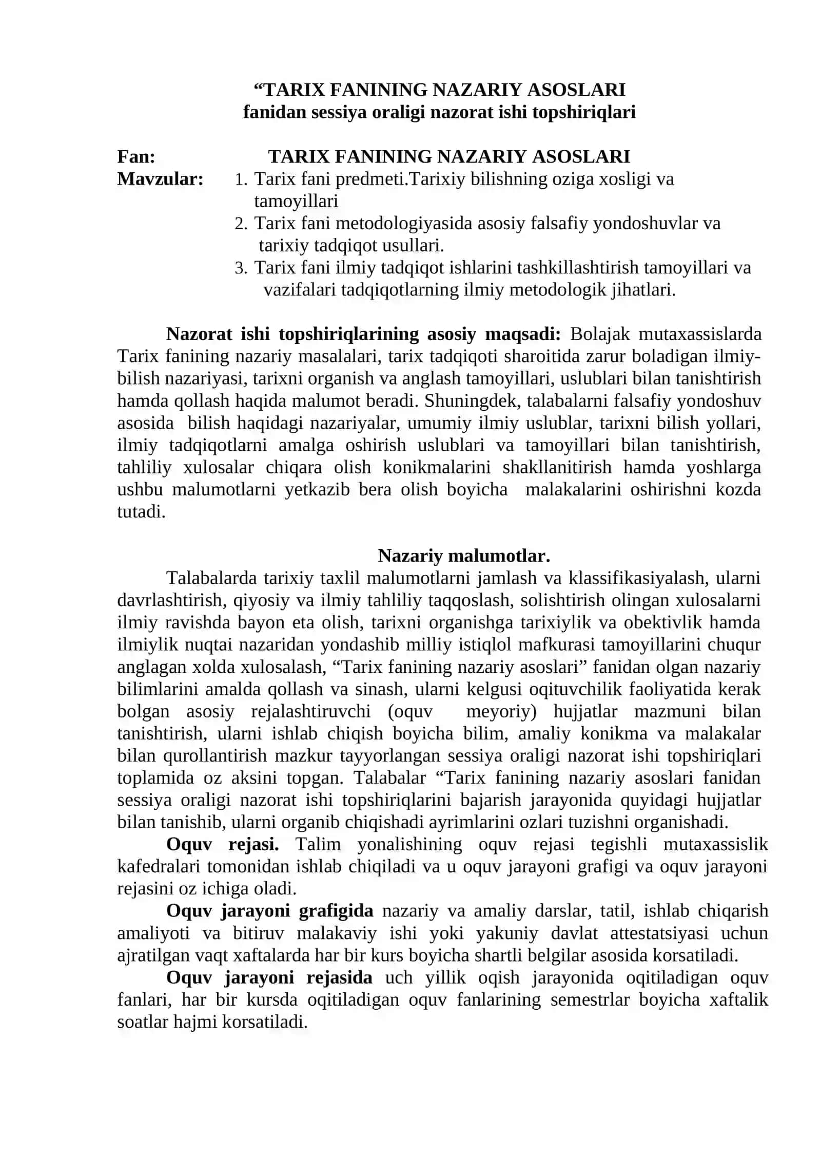 TARIX FANINING NAZARIY ASOSLARI 2