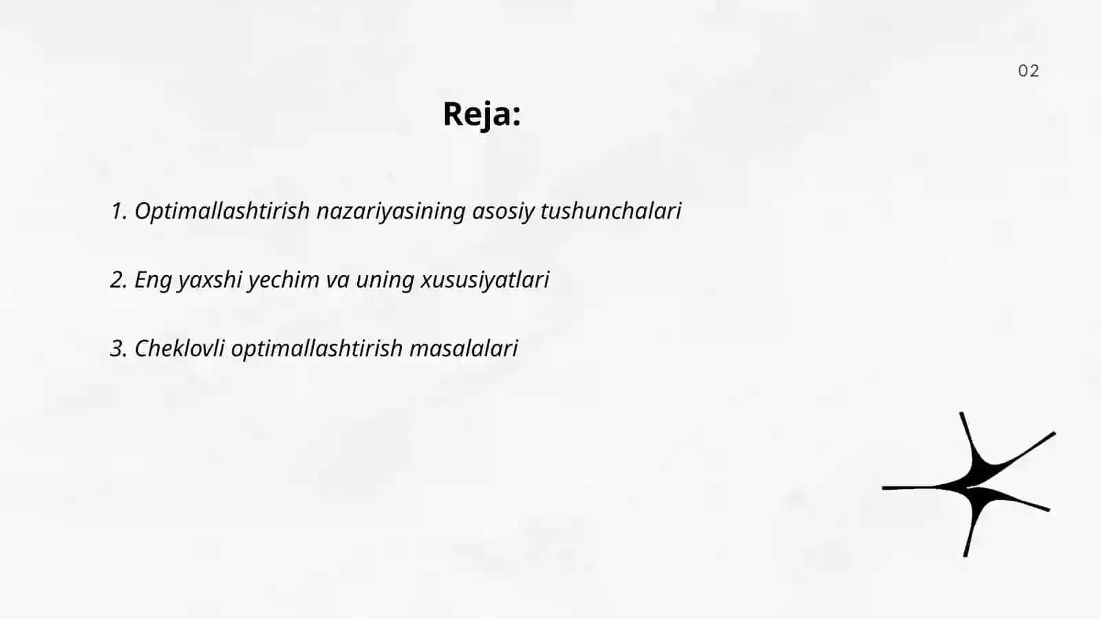 Optimallashtirish masalasining matematik tavsifi va uni MS Excel dasturida yechish 2