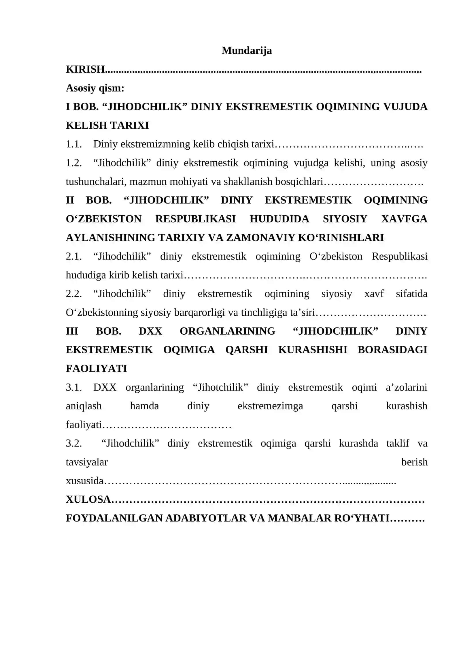 "JIHODCHILIK" DINIY EKSTREMESTIK OQIMI 2