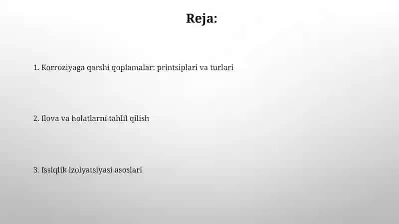 Issiqizalatsion va Antikorrozion qoplamalar 2