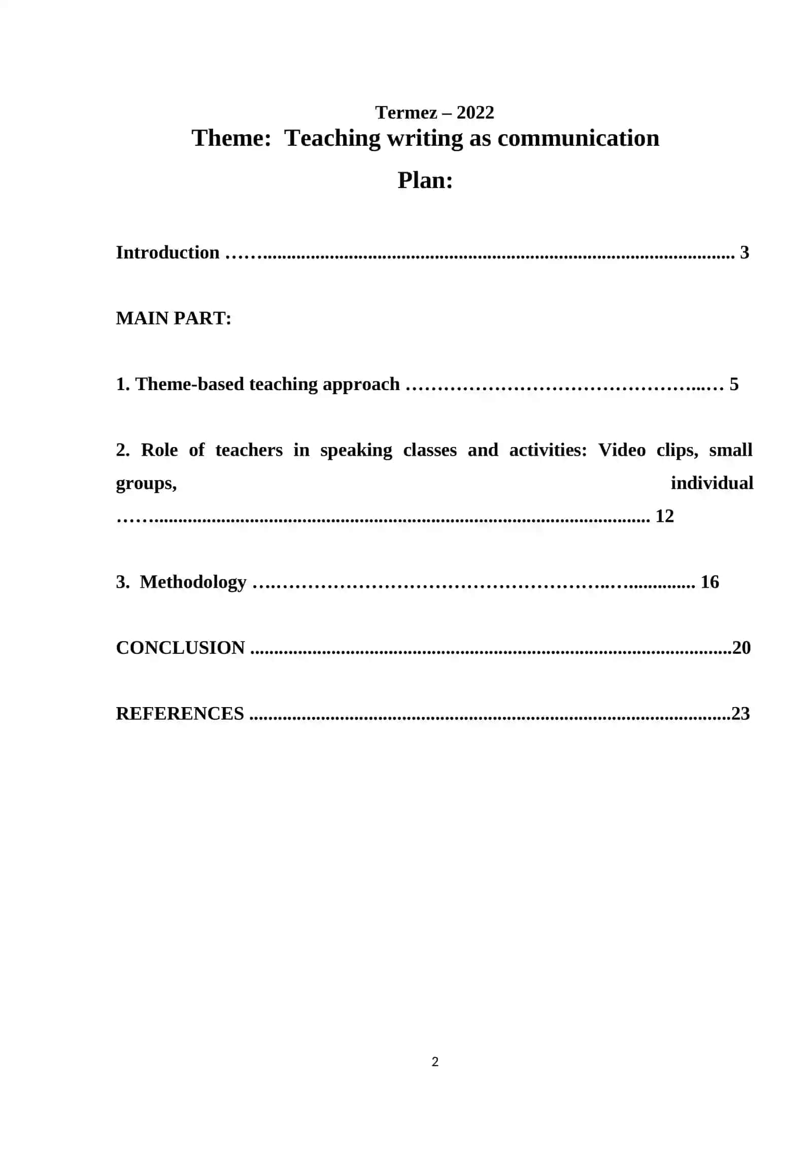 Theme-based teaching approach 2