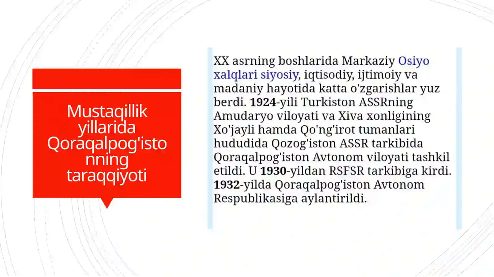 Mustaqillik yillarida Qoraqalpog'istonning taraqqiyoti 2