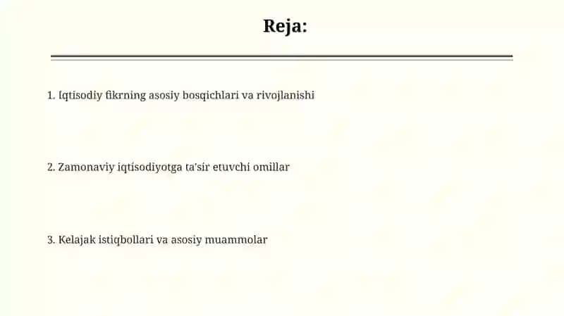 Hozirgi zamon iqtisodiy qarashlari evolutsiyasi 2