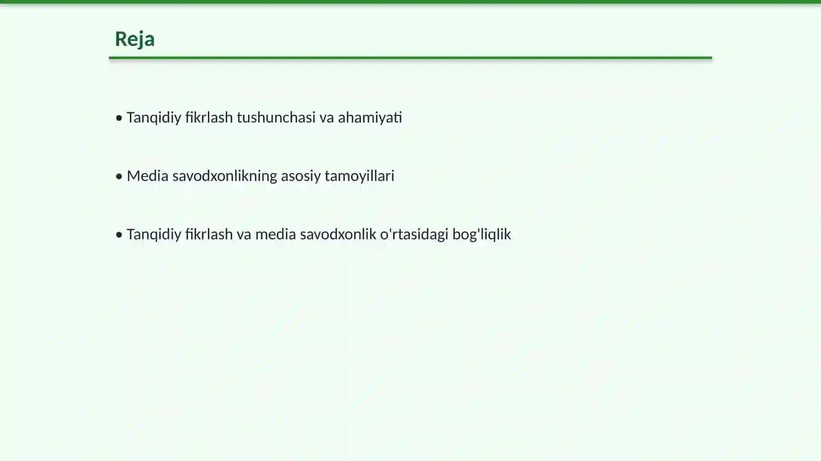 Tanqidiy fikrlash va uning media savodxonlikdagi oʻrni 2