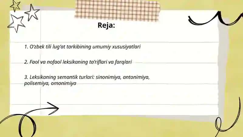 Oʻzbek tili lugʻat tarkibi 2
