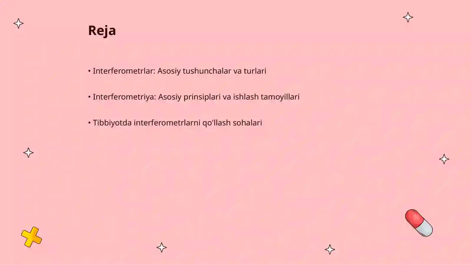 Interferometr va ularning tibbiyotda qo'llanishi 2