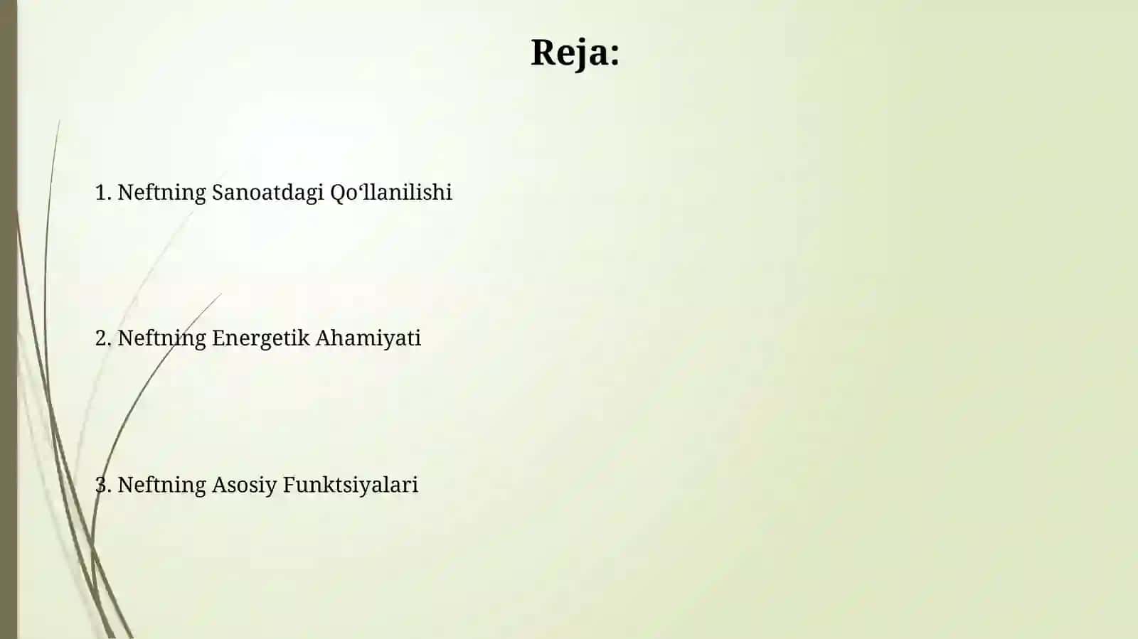 Neftning Sanoatdagi Qo‘llanilishi 2