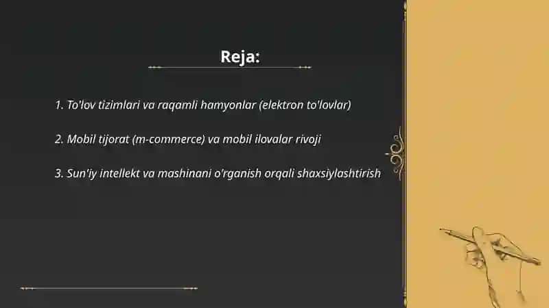 E-commerce va elektron biznesning rivojlanishtendensiyalari 2