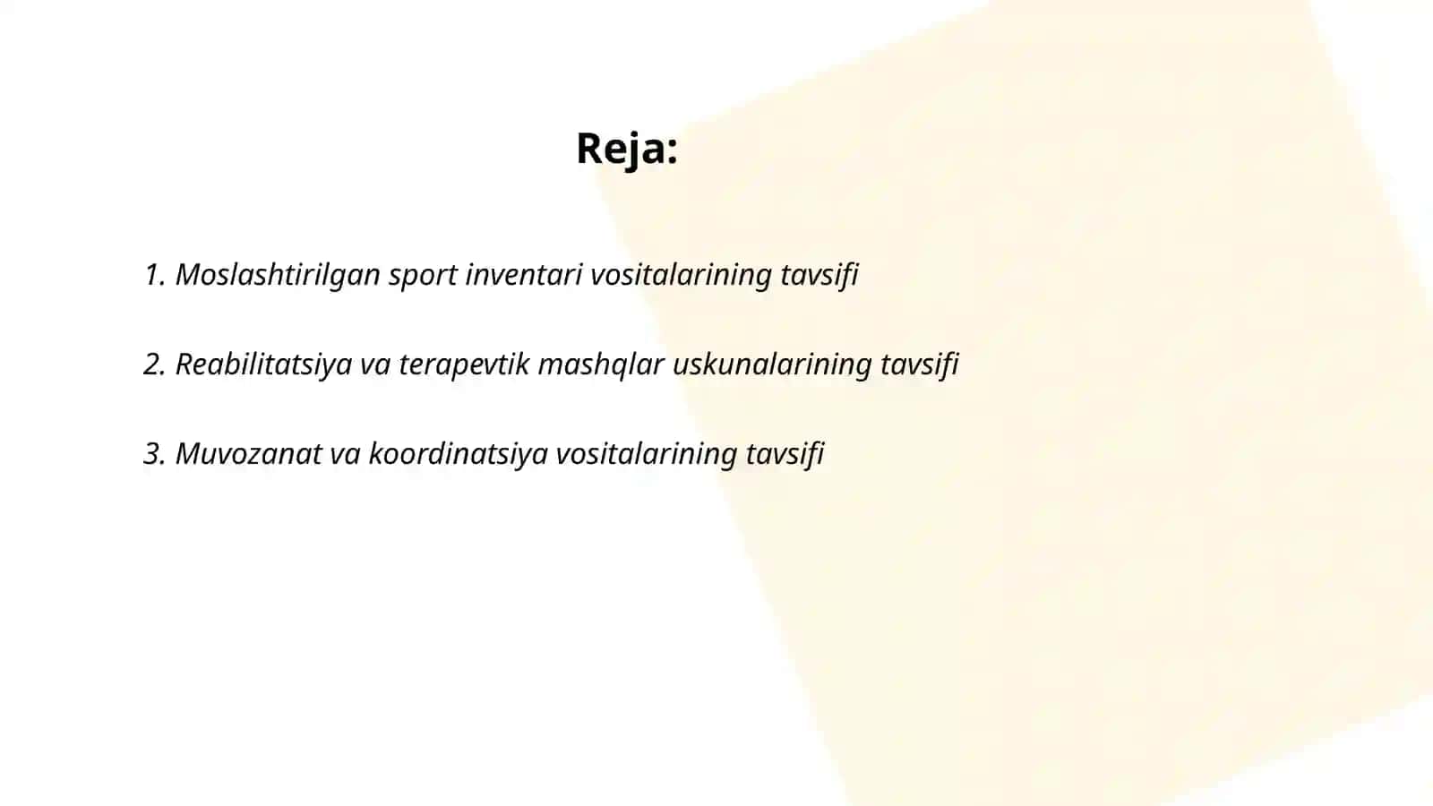Adaptiv jismoniy tarbiyaning vositalariga tavsif 2