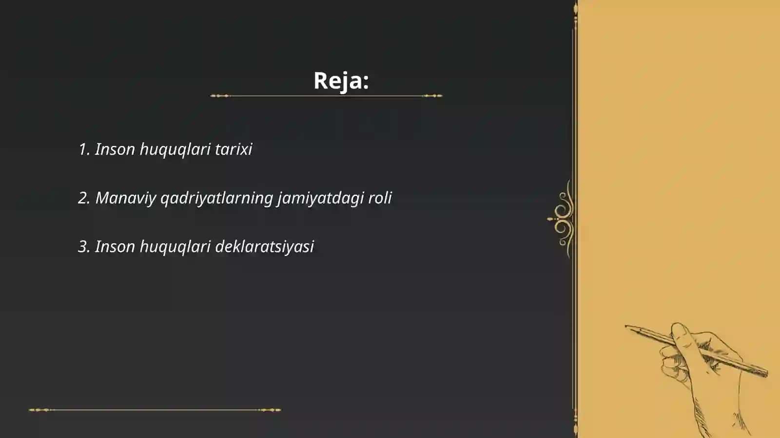 Inson huquqlari va manaviy qadriyatlarga asoslangan jamiyatning shakllanishi 2