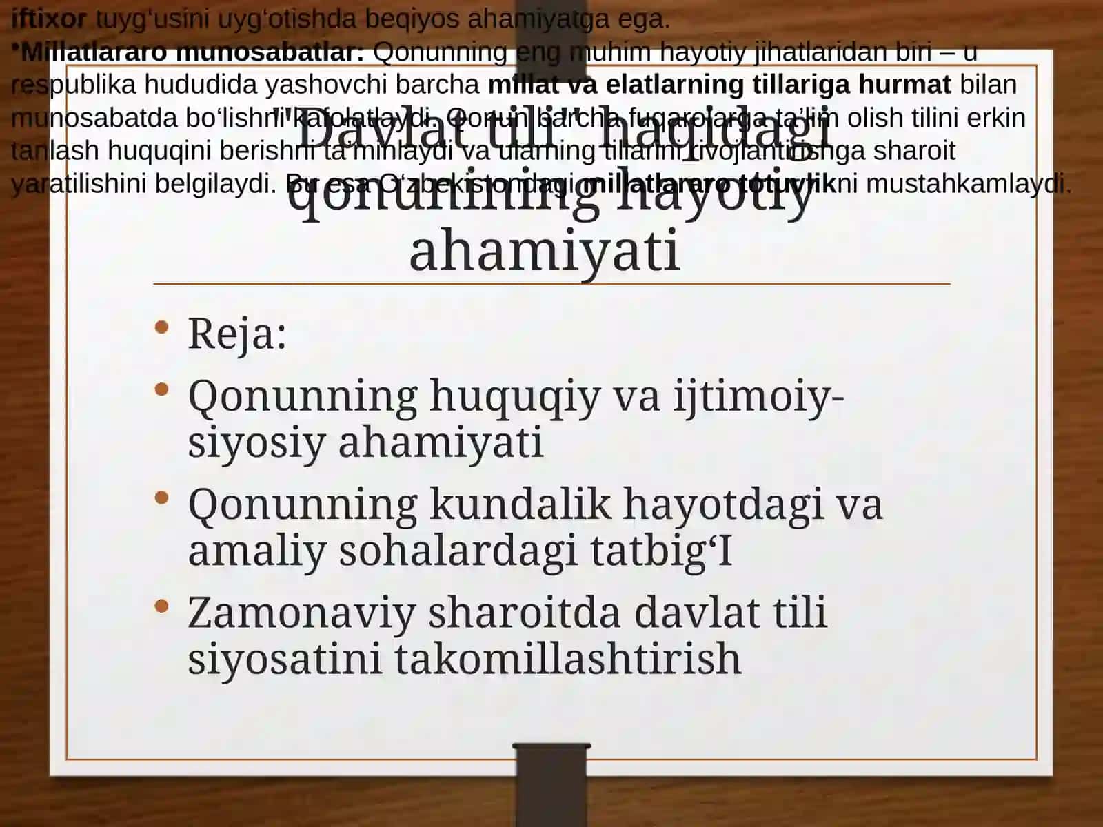Davlattili haqida qonuning hayotiy ahamiyati 2