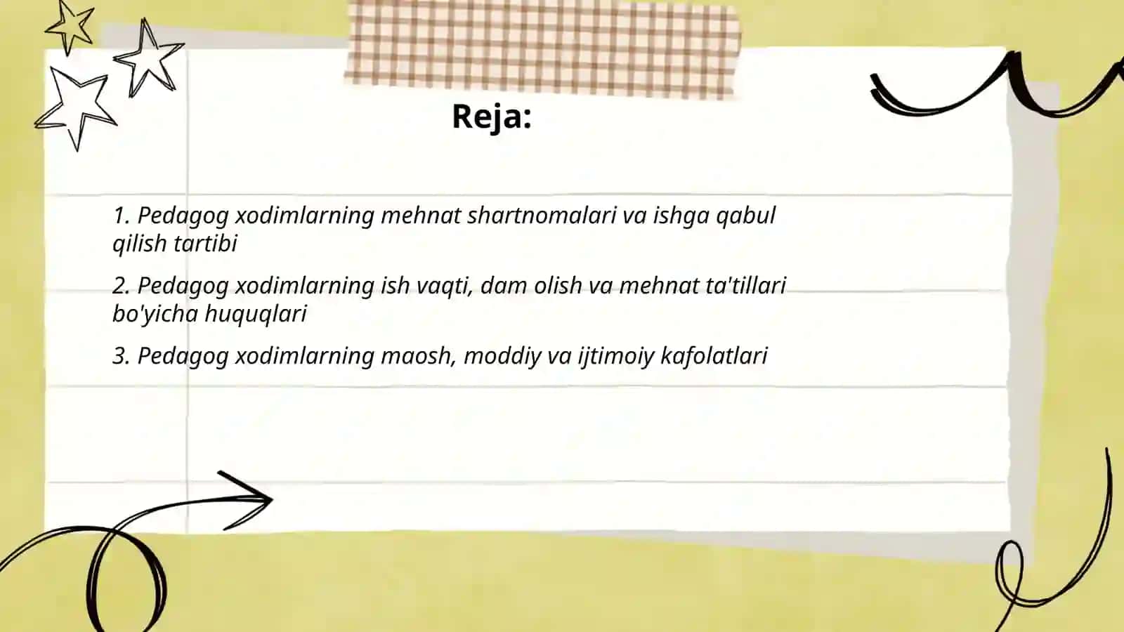 Pedagog xodimlarning huquqiy maqomi 2
