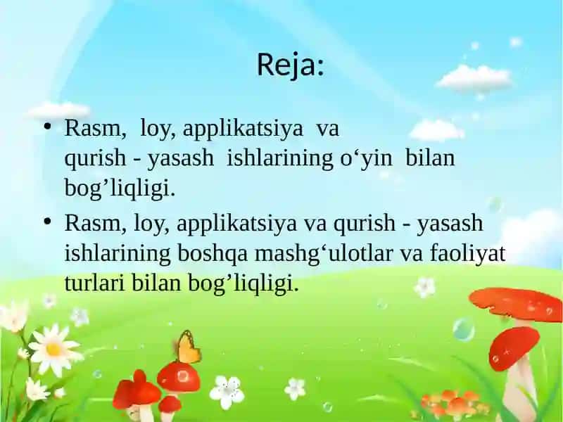 Rasm chizishni o’yin orqali tashkil qilish 2