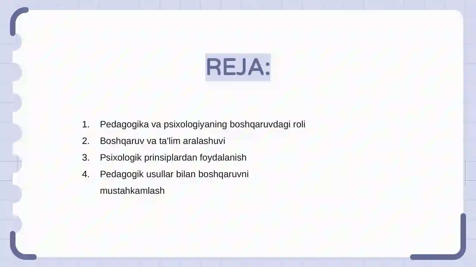 Pedagogika va psixologiyaning boshqaruvdagi o'rni mavzusida 13varoqli slayd 2