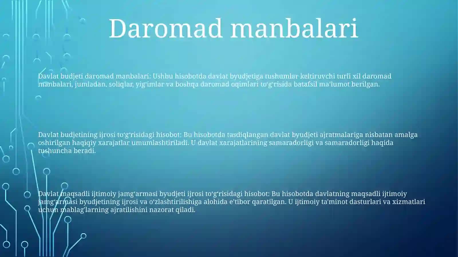 Davlat Byudjeti Va Davlat Maqsadli Jamg’Armalari Byudjetlari HarajatlariIjrosiHisobi 2