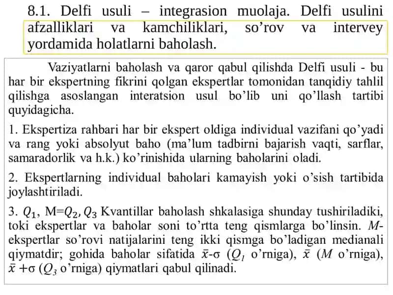 Delfi usuli 2