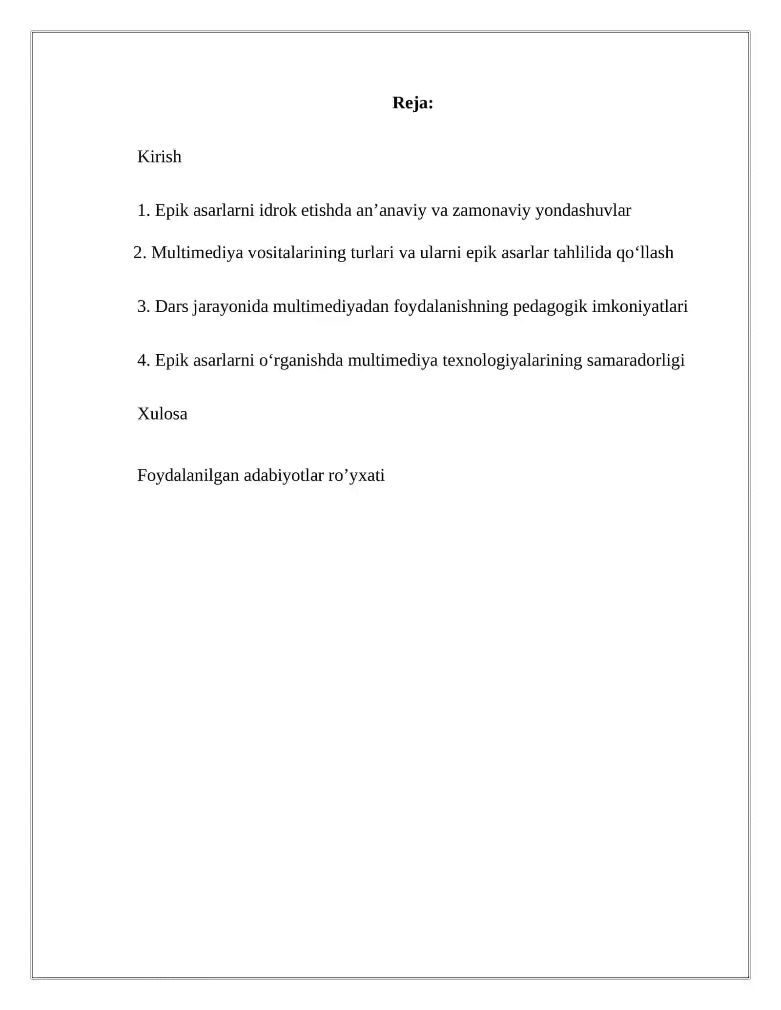 Epik asarlar va multimediya vositalari 2