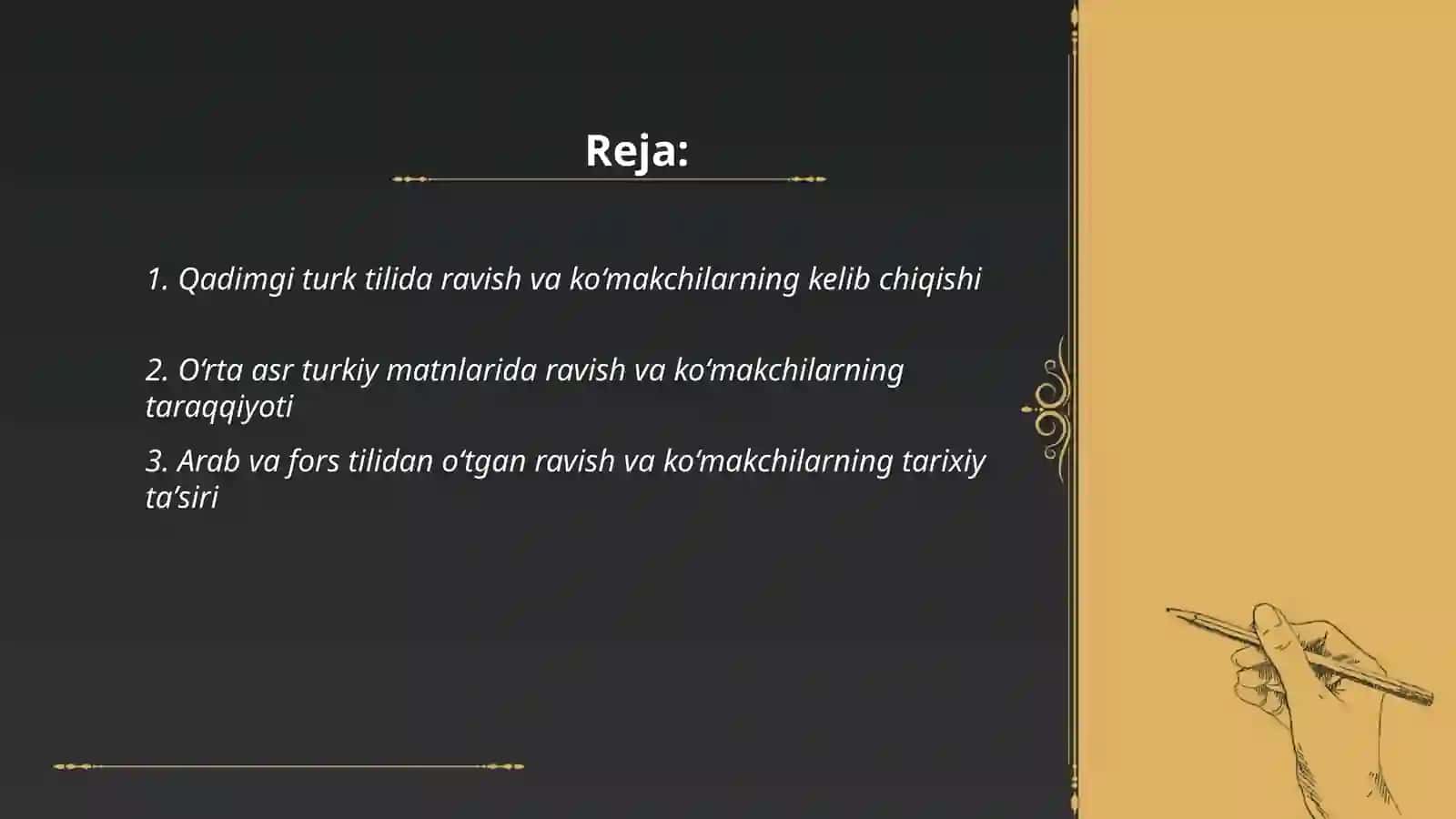 Ravish va ko‘makchilarning tarixiy taraqqiyoti 2