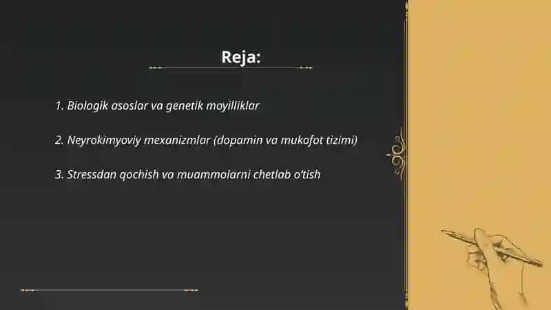 Addektiv xulq-atvor motivlari 2