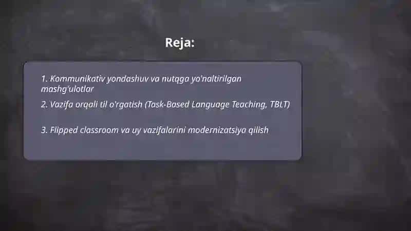 O’zbek tilini o’qitishning zamonaviy metodlari 2