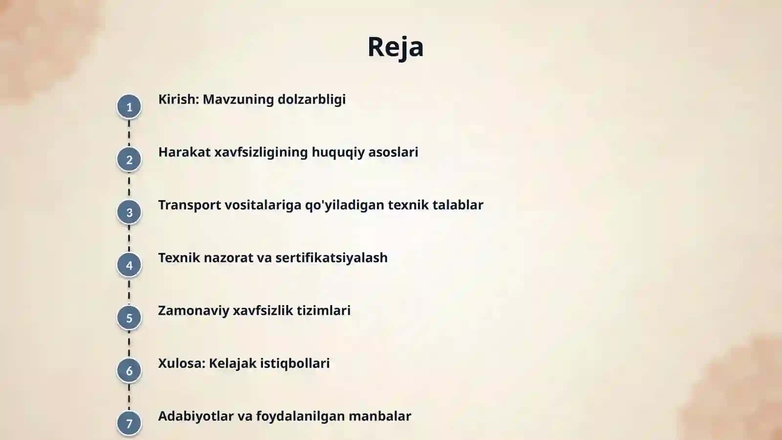 Trasnport vositalarida harakat xavfsizligini ta’minlashda qoʻyiladigan talablar 2