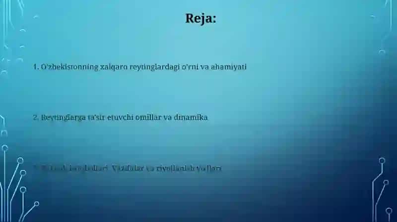 Xalqaro reyting va indekslar 2