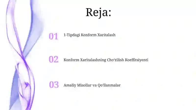 1-Tipdagi Konform Xaritalash 2